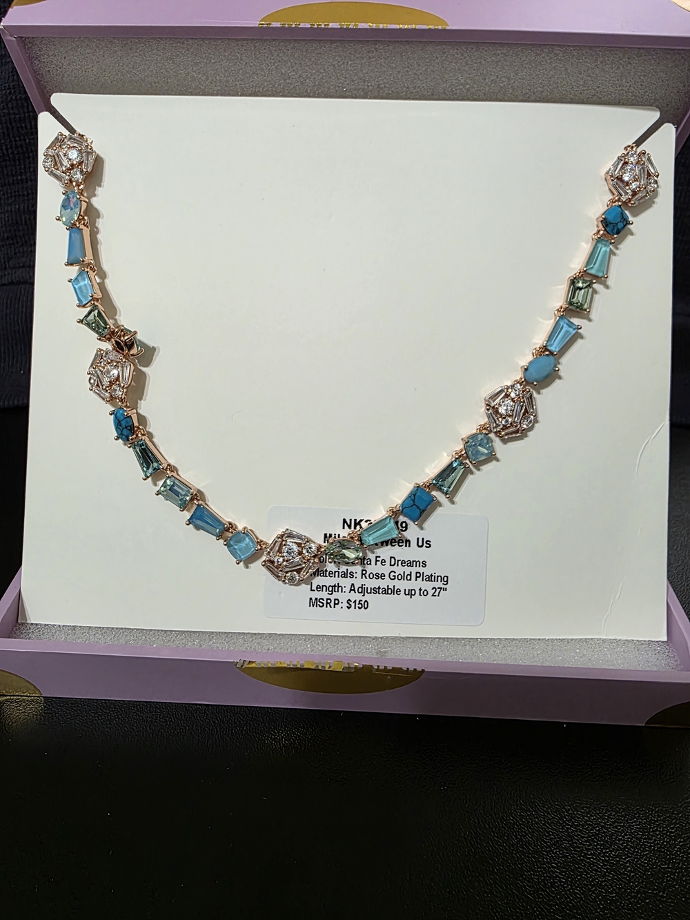 Rose Gold Plated Santa Fe Jewel Candy Necklace